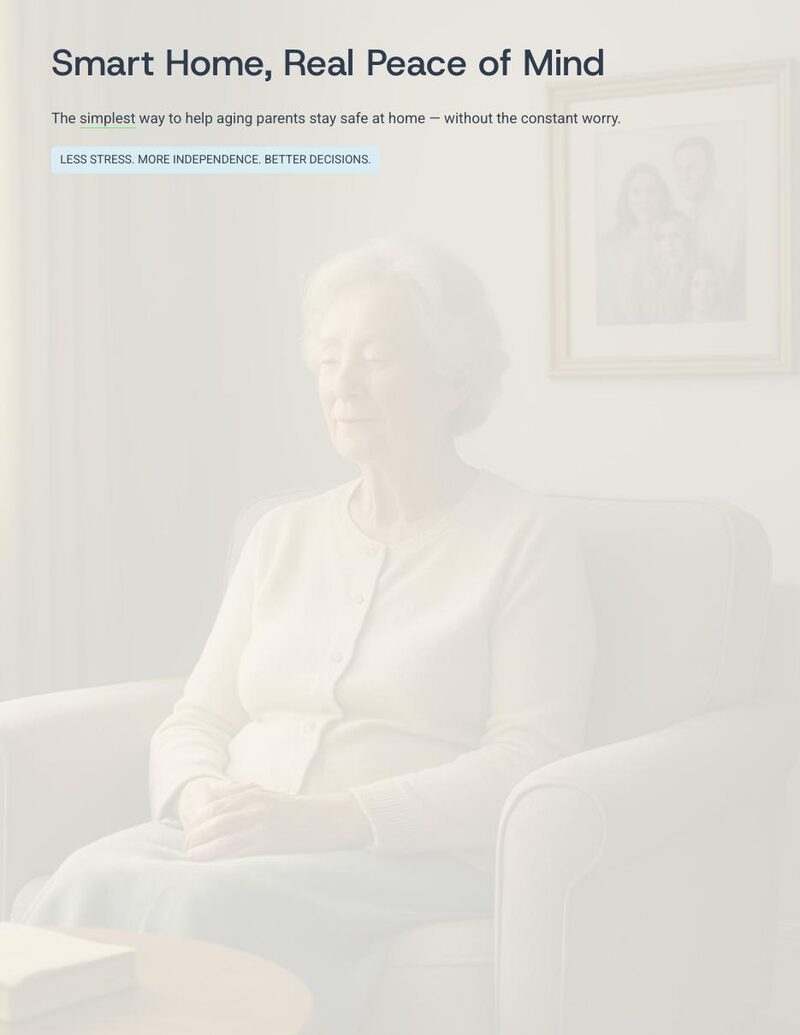 Smart Home, Real Peace of Mind — sample page 1