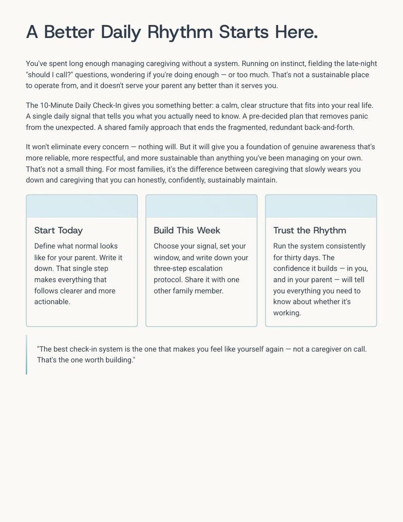 The 10-Minute Daily Check-In — sample page 3
