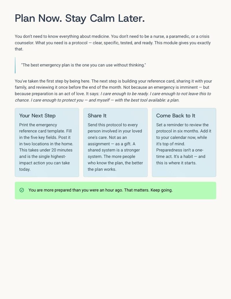 Emergency Protocols — sample page 3